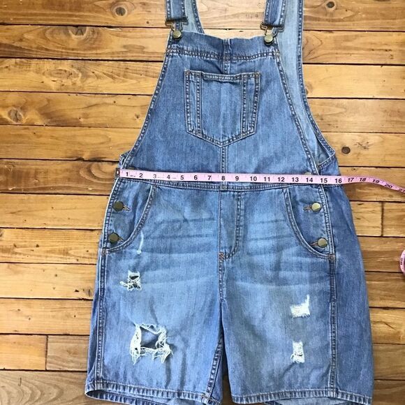 𝅺GAP ripped distressed jeans shortall unisex - Picture 5 of 9